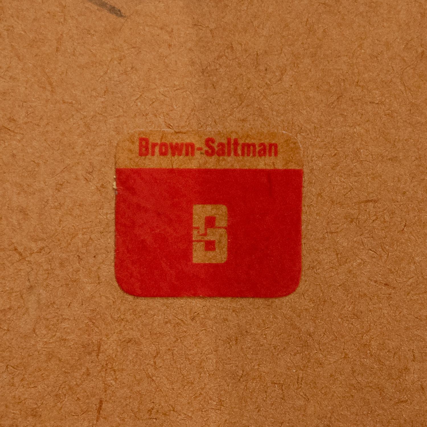 Brown Saltman Beistelltische mit Gold/Kupferharzplatten 1960er Jahre (signiert) im Angebot 2