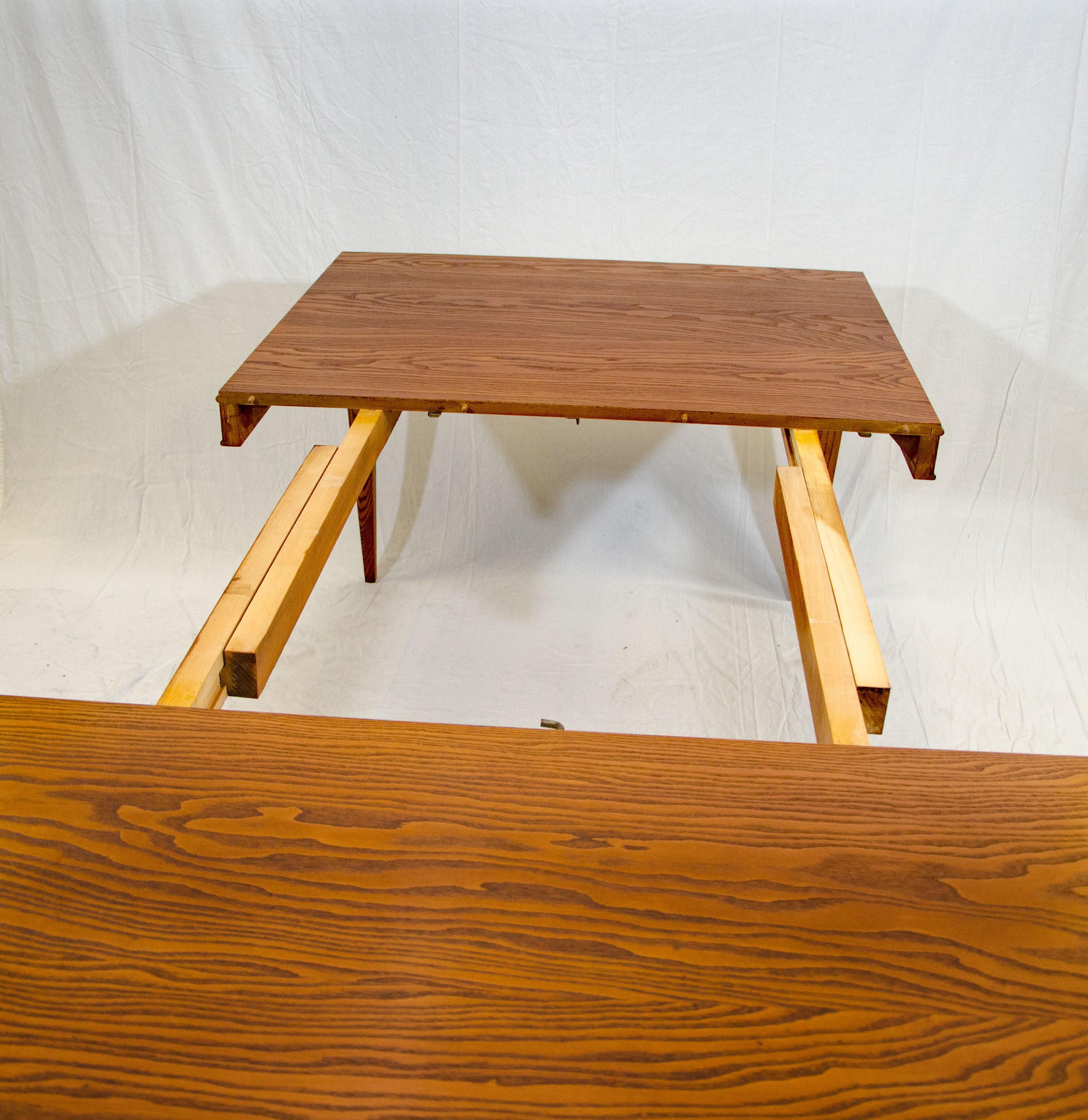 Brown Saltman Three Leaf Dining Table by Paul Frankl 1