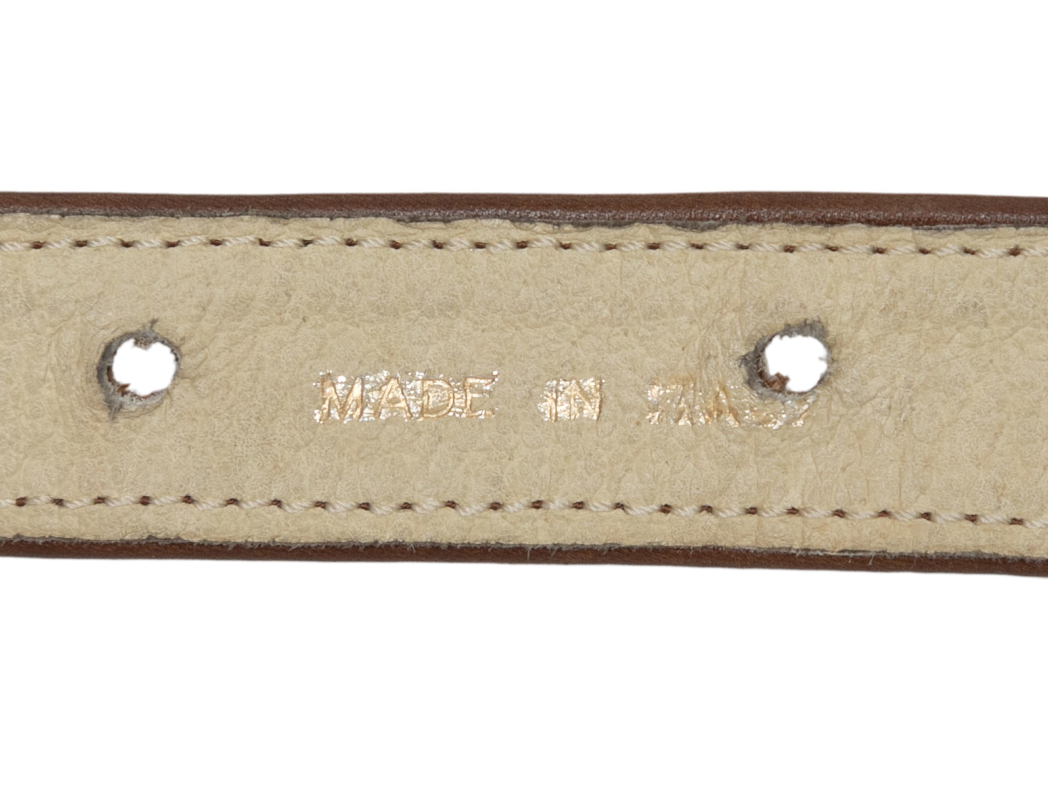 Marrone Cintura in pelle marrone di Salvatore Ferragamo in vendita