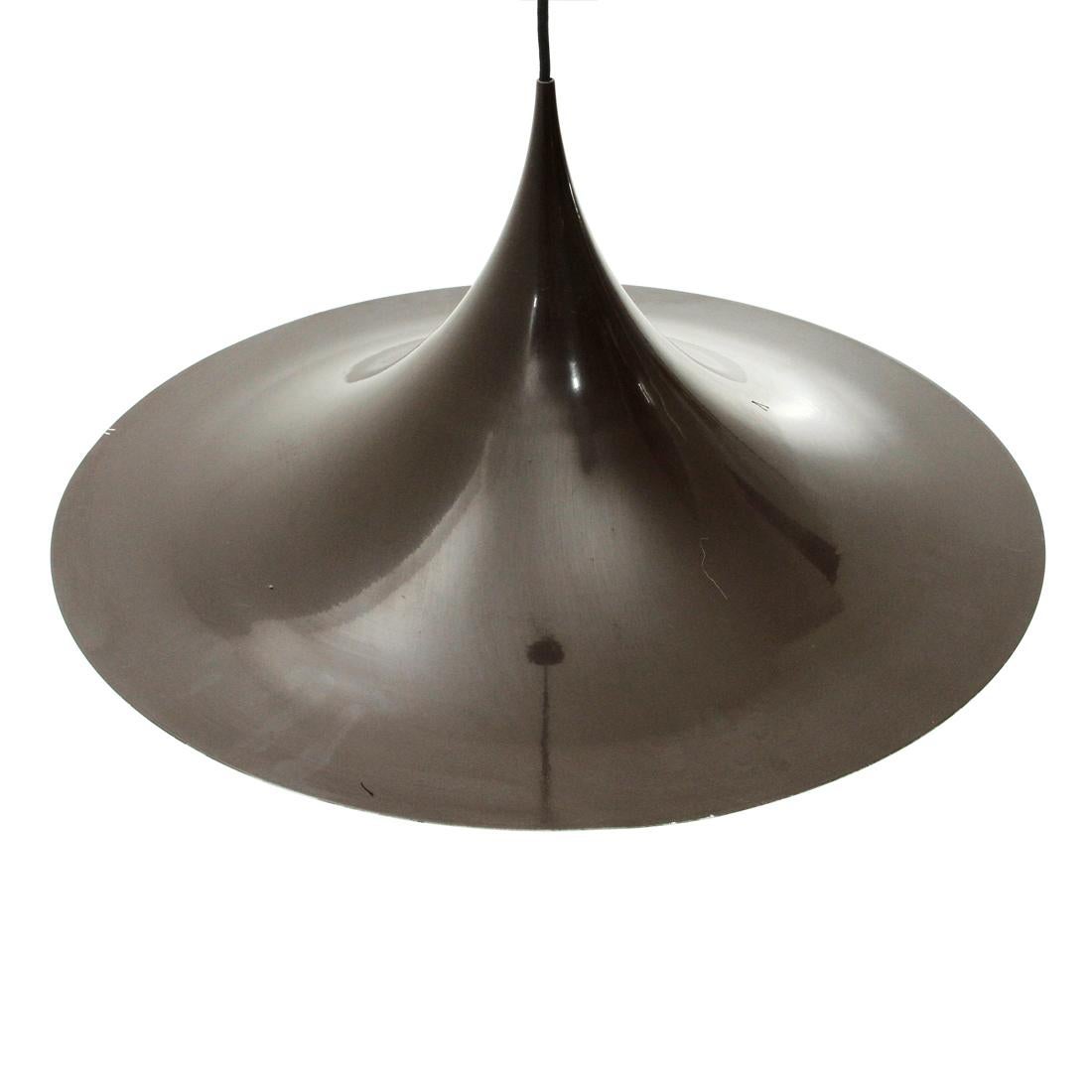 Late 20th Century Brown Semi Chandelier by Claus Bonderup E Torseten Thorup for Fog & Morup, 1970s