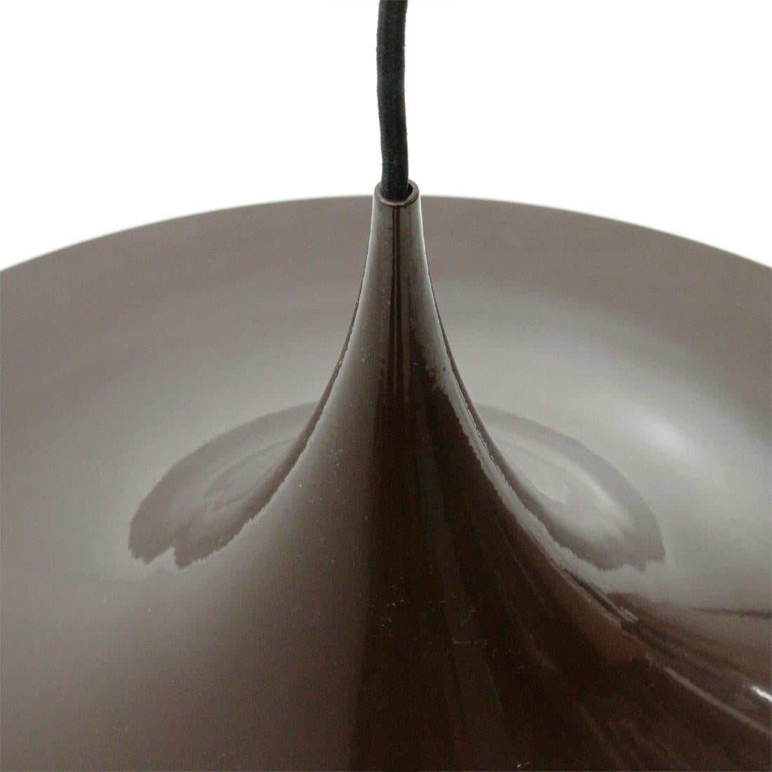 Brown Semi Chandelier by Claus Bonderup E Torseten Thorup for Fog & Morup, 1970s 1