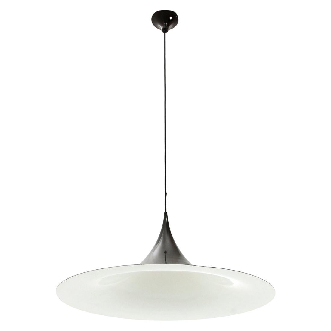 Brown Semi Chandelier by Claus Bonderup E Torseten Thorup for Fog & Morup, 1970s