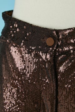 Brown sequin trouser Circa 1980's