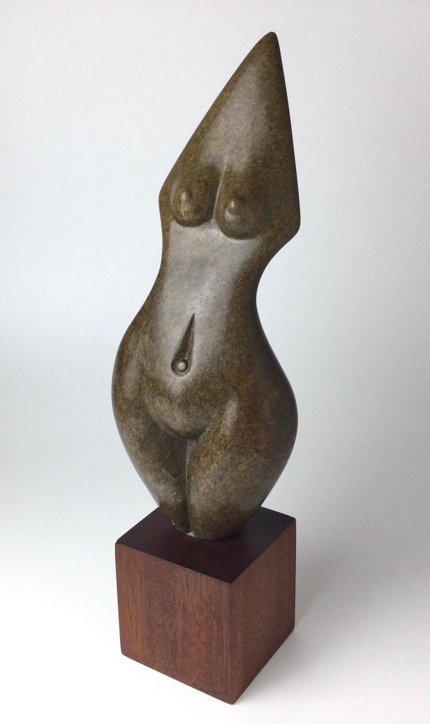 Brown Serpentine”Torso” Sculpture by Mitsaiati Kagore 3