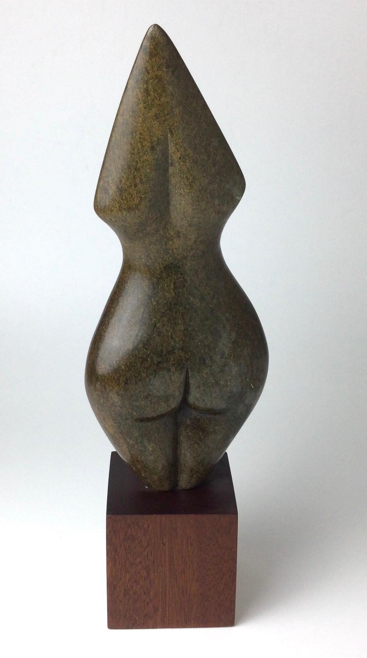 Brown Serpentine”Torso” Sculpture by Mitsaiati Kagore In Excellent Condition In Lambertville, NJ