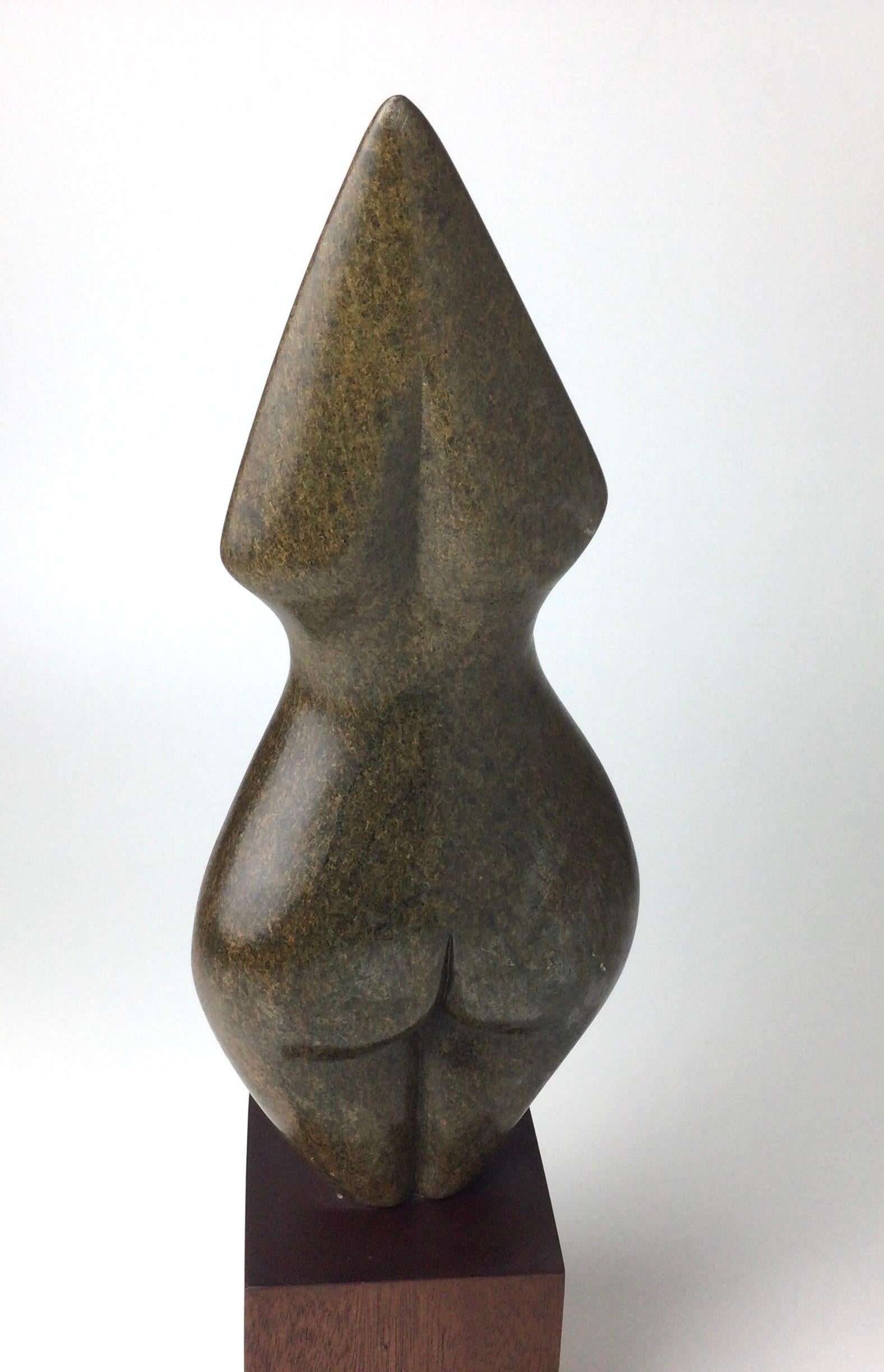Stone Brown Serpentine”Torso” Sculpture by Mitsaiati Kagore