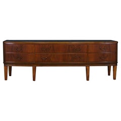 Brown Sideboard Unique Retro, Midcentury Walnut, 1950s