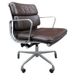 Brown Soft Pad Chair by Eames for Herman Miller