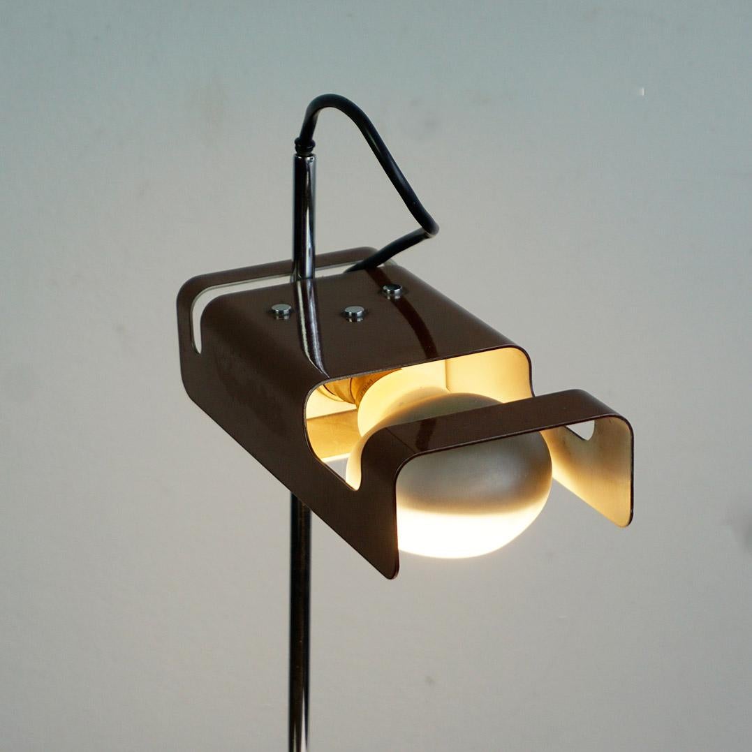 Brown Spider Tischleuchte von Joe Colombo für O-Luce Italien (Moderne der Mitte des Jahrhunderts) im Angebot