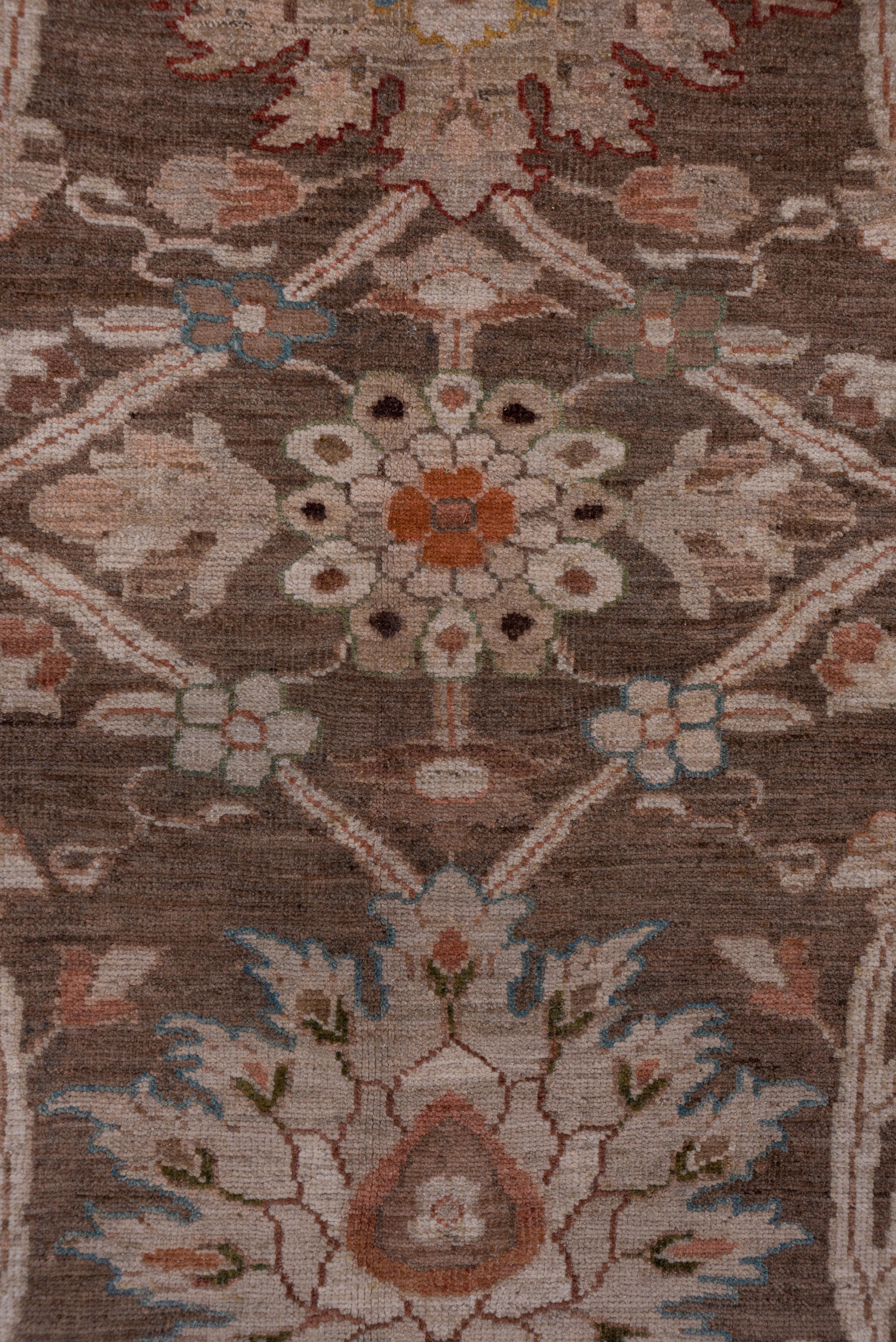 Brown Square Persian Sultanabad Carpet For Sale 2