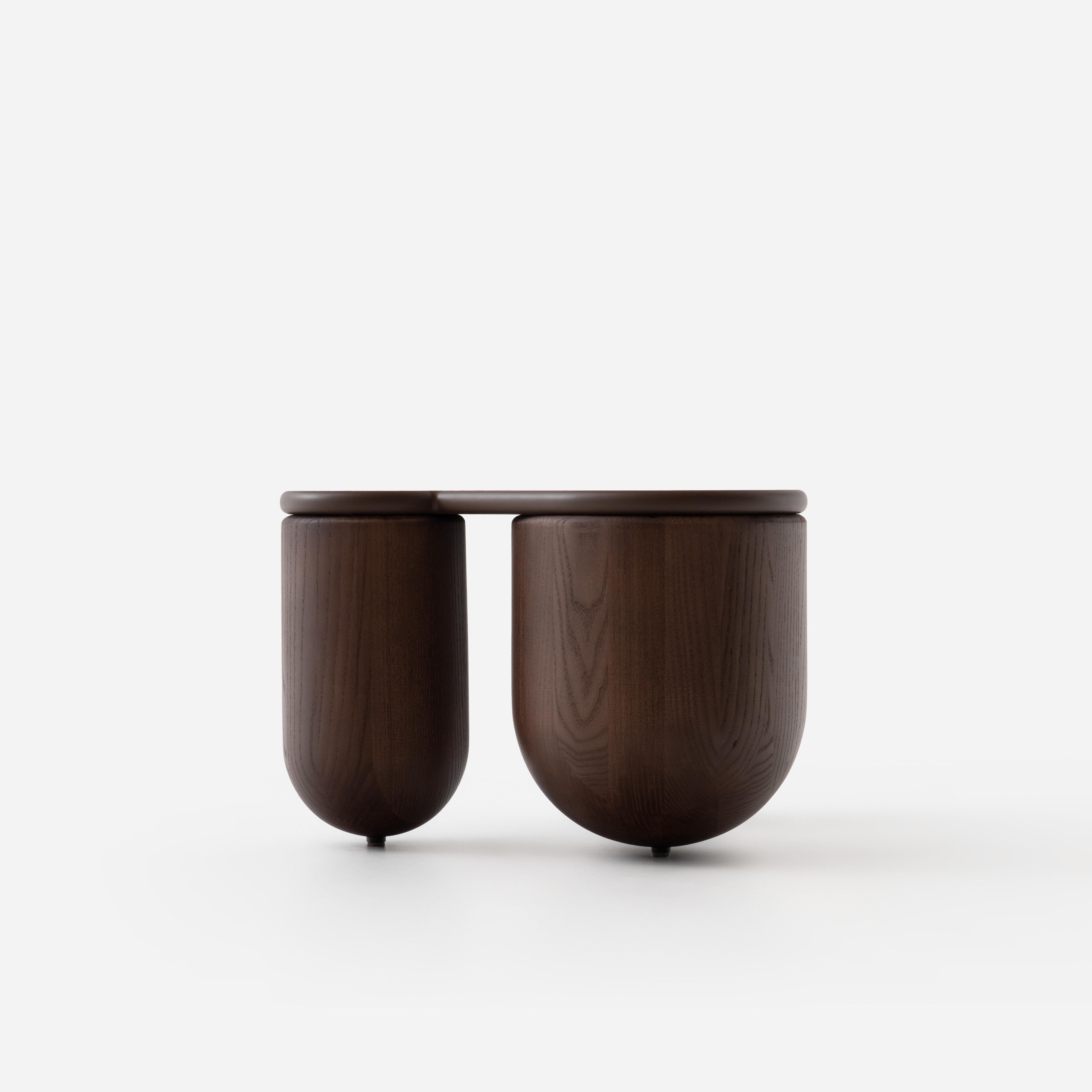 Moderne Table basse Hello Brown Stained 2 by NOOM en vente
