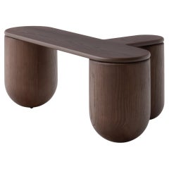 Brown Stained Hello Coffee Table 3 by NOOM