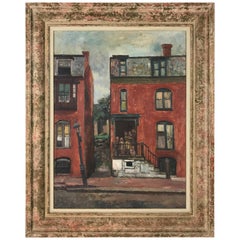"Brown Stone Family" Modern/Urban 'Genre Oil' by Edmund Quincy