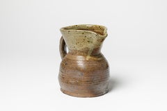 Pichet en céramique en grès brun par Benoist Favre La Borne 1970 Design/One