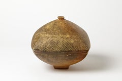 Brown stoneware Decorative Ceramic Boxe Designed by Steen Kepp La Borne, 1975