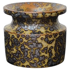 Brown Stoneware Jar by Swedish Ceramist Claes Thell, 1978