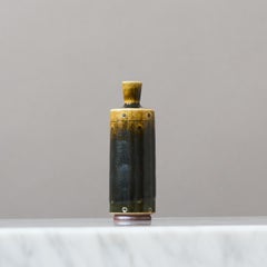 Brown Stoneware Miniature Vase by Berndt Friberg. Gustavsberg, Sweden 1960s