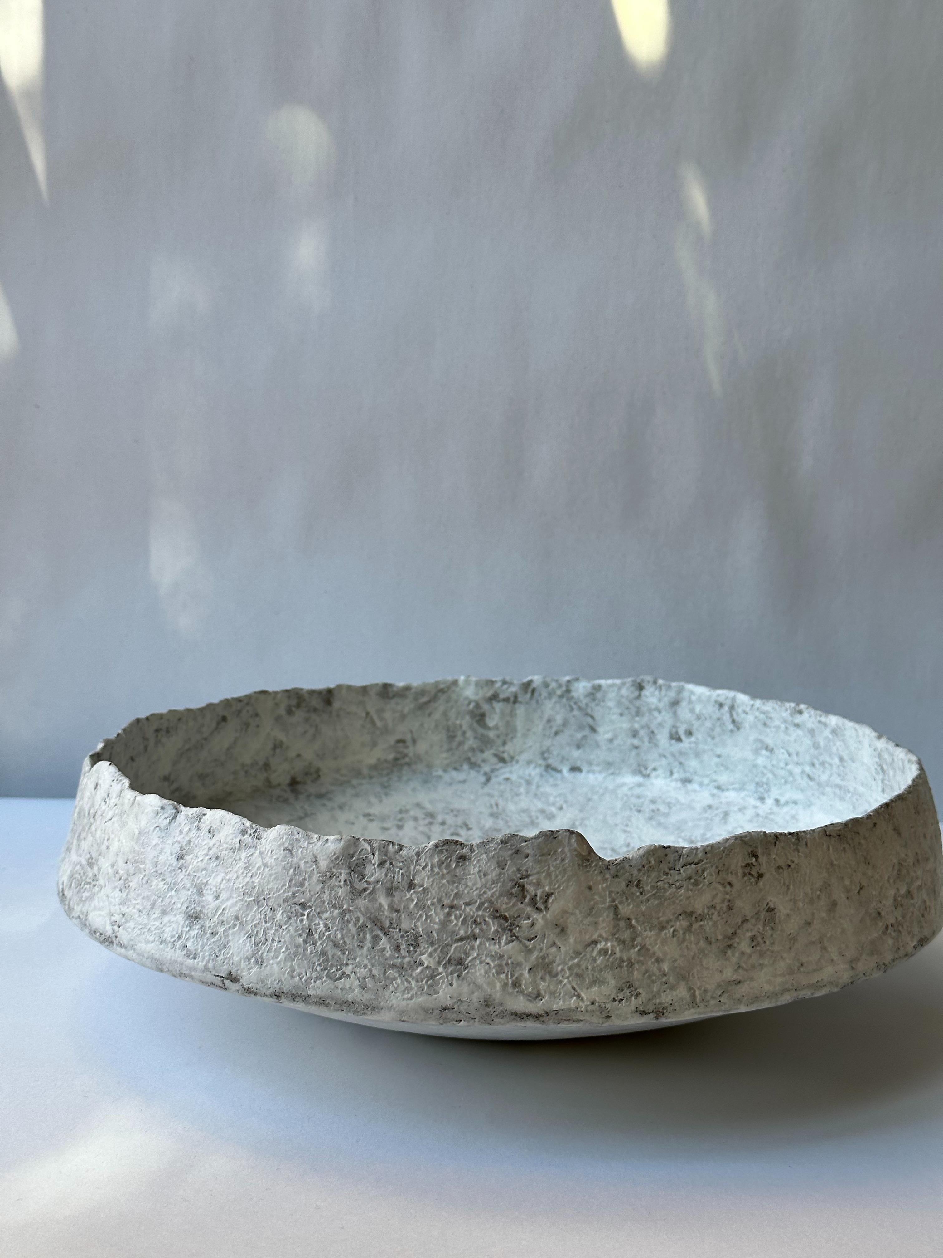 Brown Stoneware Pinakio Plate by Elena Vasilantonaki For Sale 4