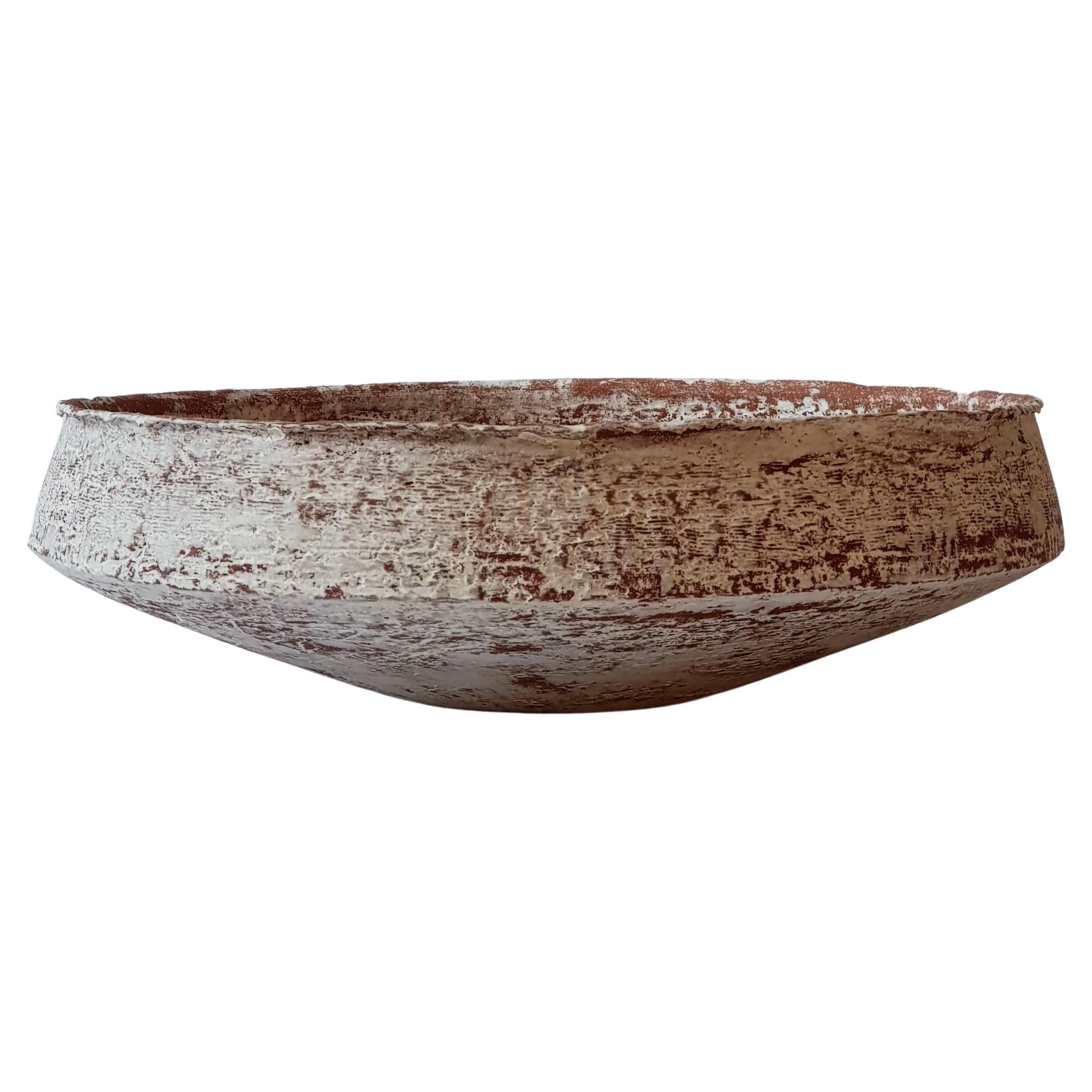 Brown Stoneware Pinakio Plate by Elena Vasilantonaki For Sale