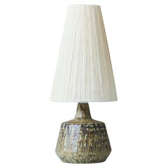 Brown Stoneware 'Rubus' Table Lamp by Gunnar Nylund for Rörstrand, Sweden, 1960s