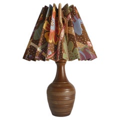 Lampada da tavolo in gres marrone, numero di modello 59617, di Scheurich Germania Ovest 1960