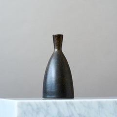 Brown Stoneware Vase by Erich and Ingrid Triller for Tobo, Sweden, 1950s