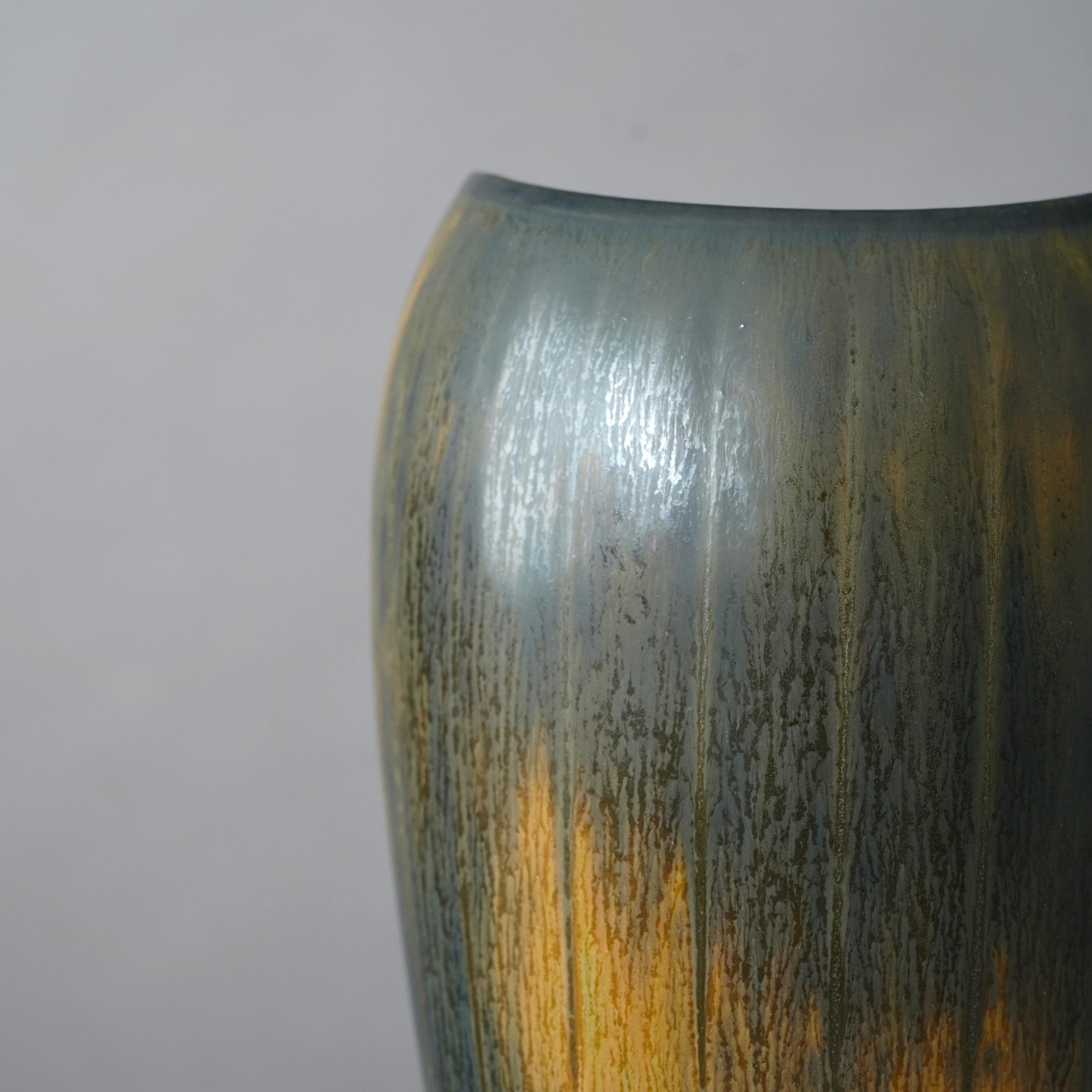 Vaso in gres marrone di Gunnar Nylund per Rorstrand, Svezia, anni '50 in vendita 2