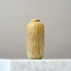 Vase aus braunem Steingut von Gunnar Nylund für Rorstrand, Schweden, 1960er Jahre.