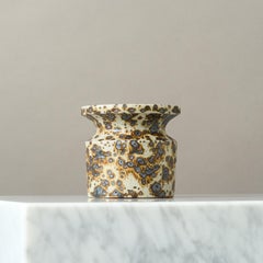 Vase aus braunem Steingut des schwedischen Keramikers Claes Thell, 1969