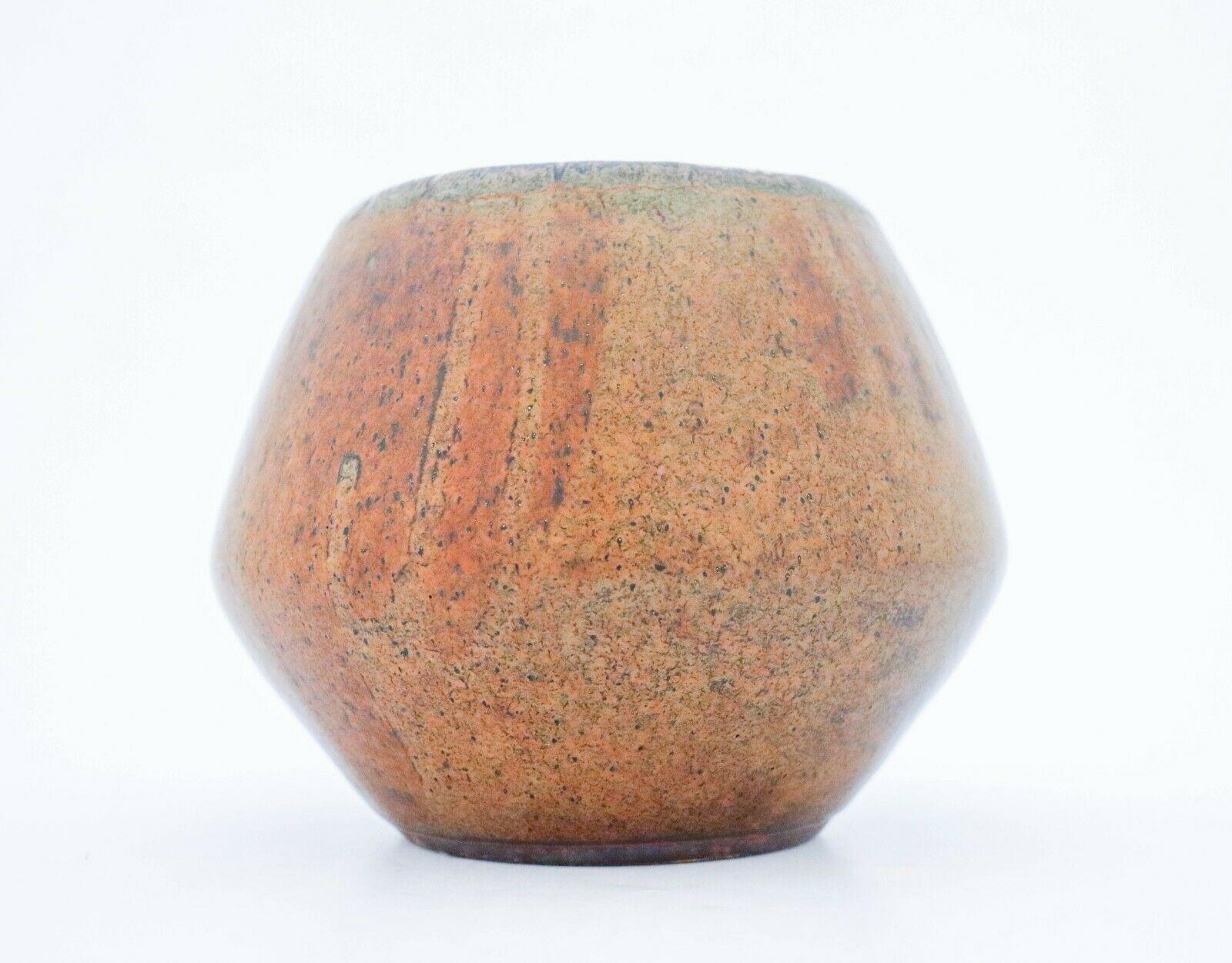 Glazed Brown Stoneware Vase, Carl-Harry Stålhane, Rörstrand, 1965
