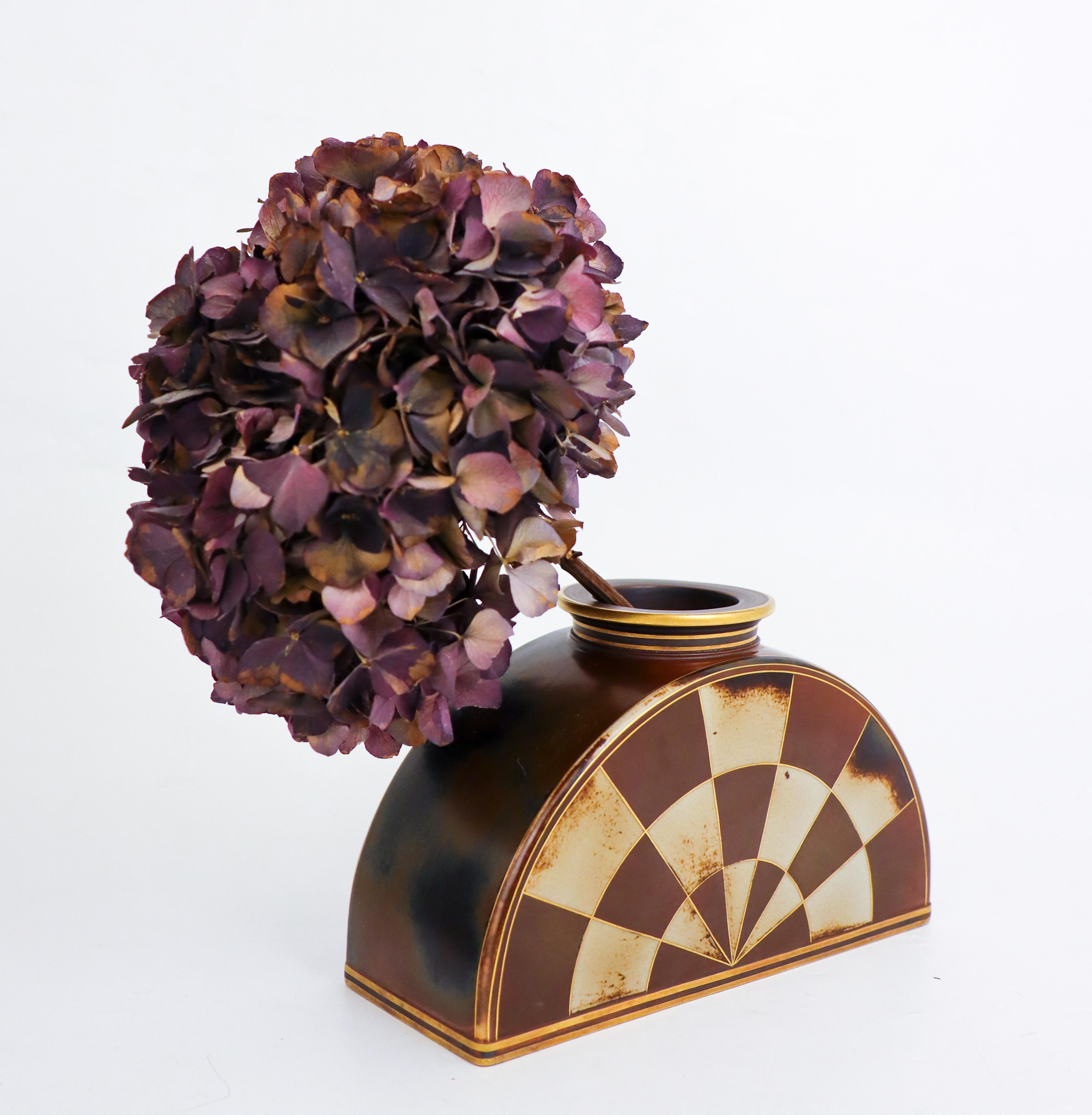 Brown Stoneware Vases, Flambé - Gunnar Nylund - Rörstrand For Sale 1
