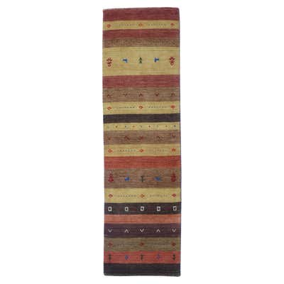 21st Century Modern Gabbeh Style Runner Rug For Sale at 1stDibs
