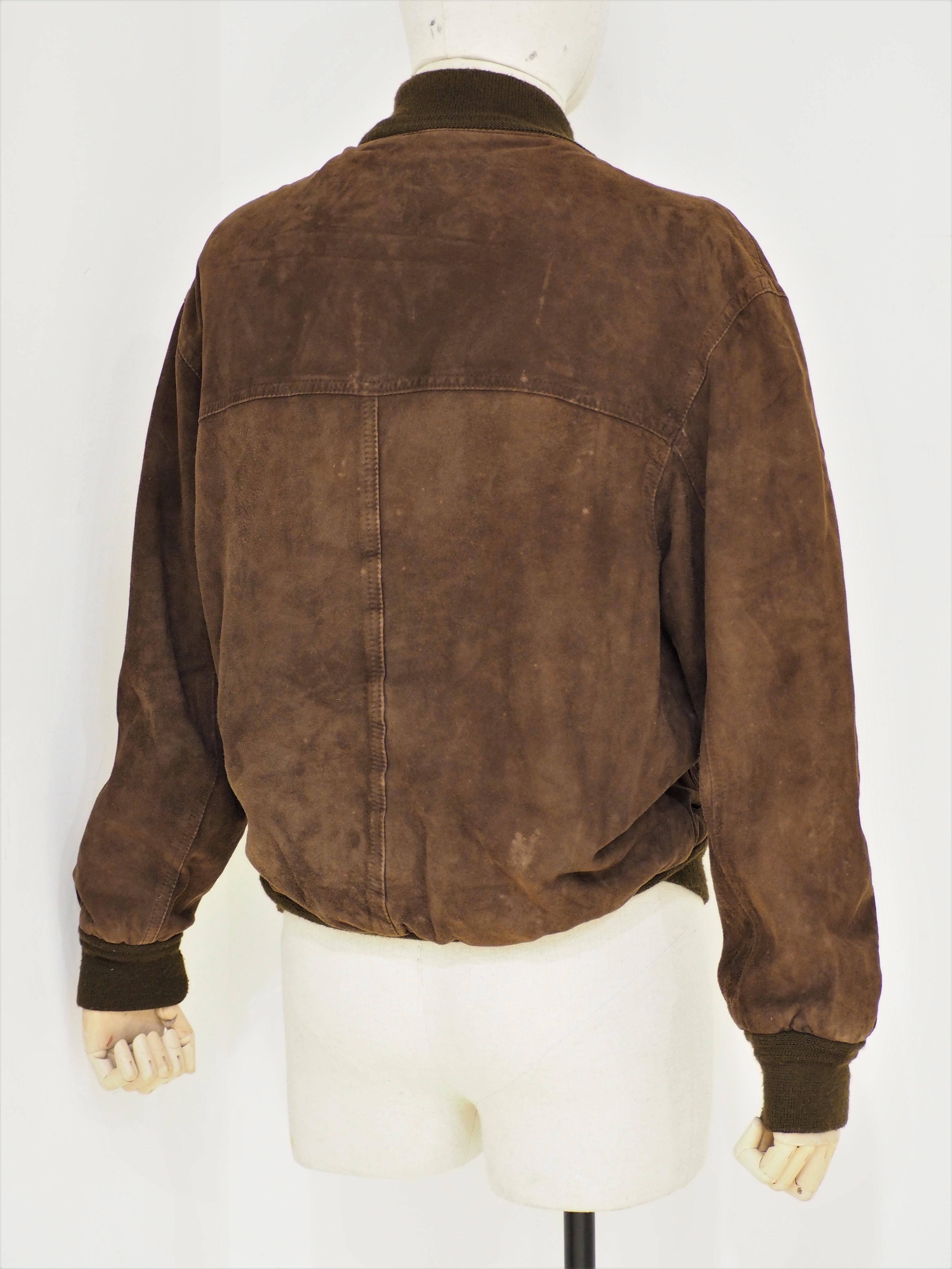brown suede bomber jacket womens