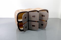 "Brown Sugar" Kabinett des 21. Jahrhunderts aus Olivenholz von Ivan Paradisi