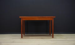 Brown Table Teak Danish Design 1970s Classic