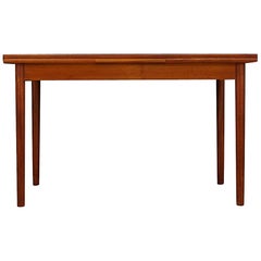 Brown Table Teak Danish Design 1970s Classic