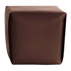 Brown Tall Bao Ottoman  by Viola Tonucci