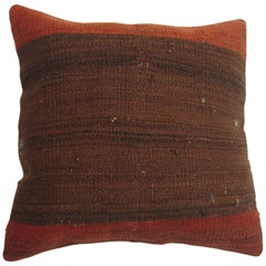 Brown Terracotta Kilim Turkish Pillow