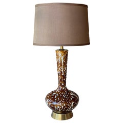 Brown Textured Ceramic Lamp