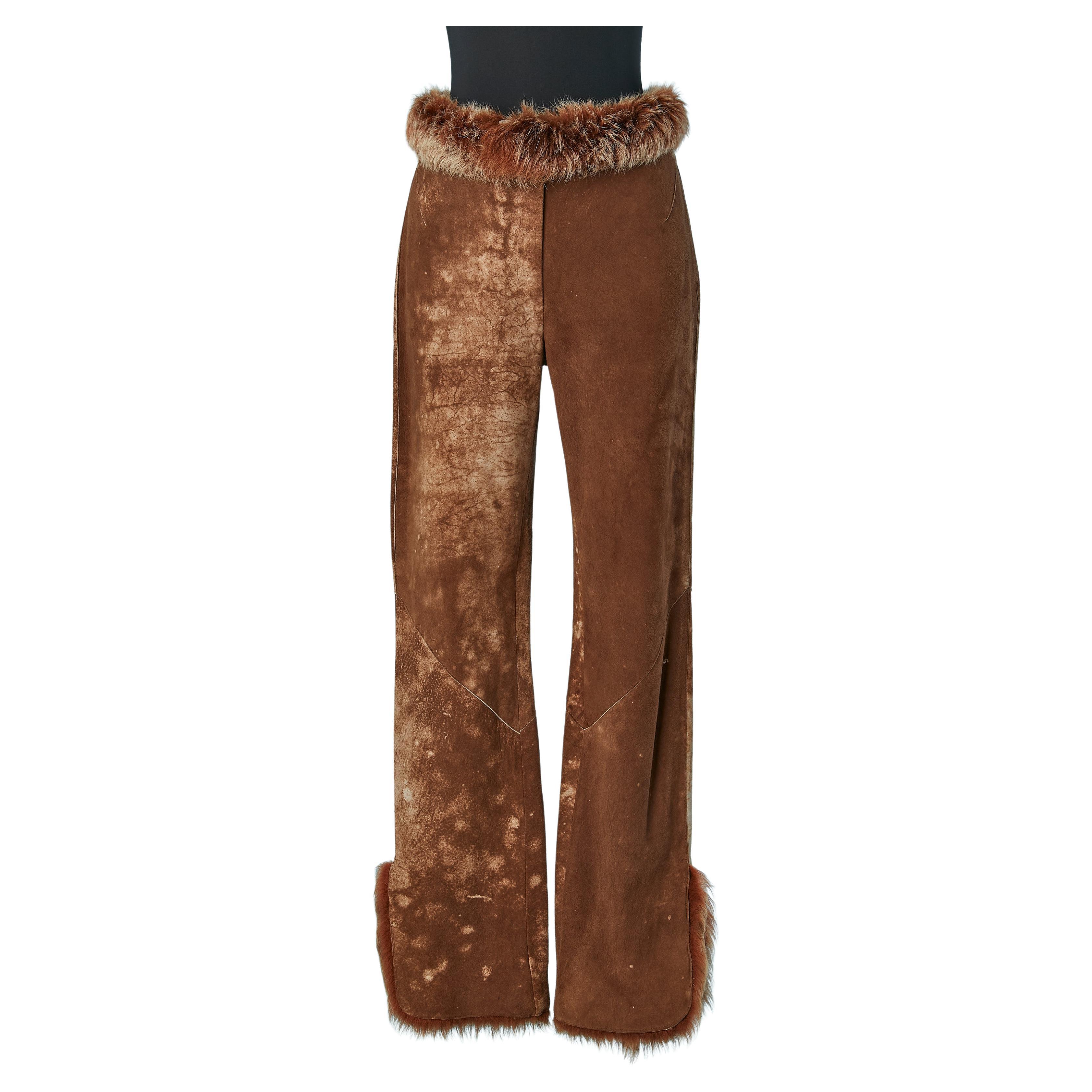 When did Fendi release their straight-leg cheetah pants?