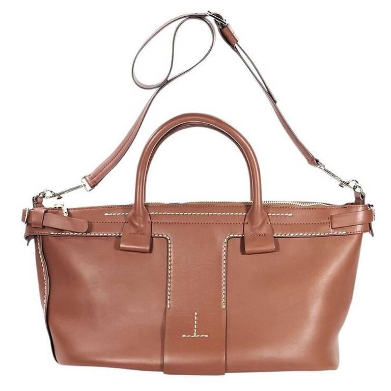 Brown Theory Leather Satchel 1
