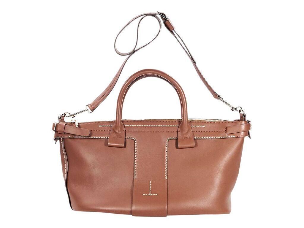 Brown Theory Leather Satchel