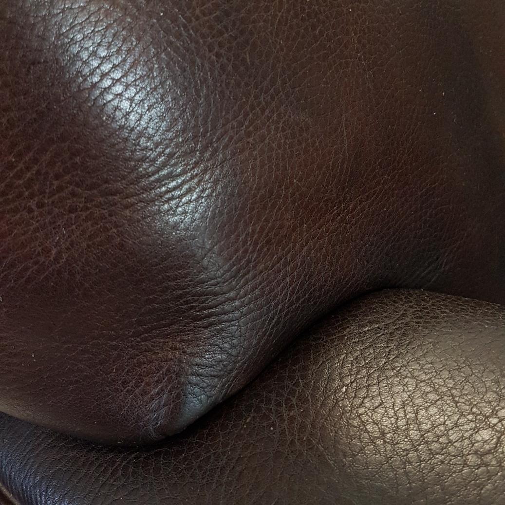 20th Century Brown Thick High Quality Leather Two-Seat Sofa 'Fat Boy' by Molinari