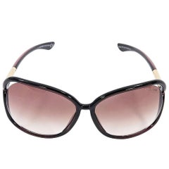Brown Tom Ford Rectangular Sunglasses