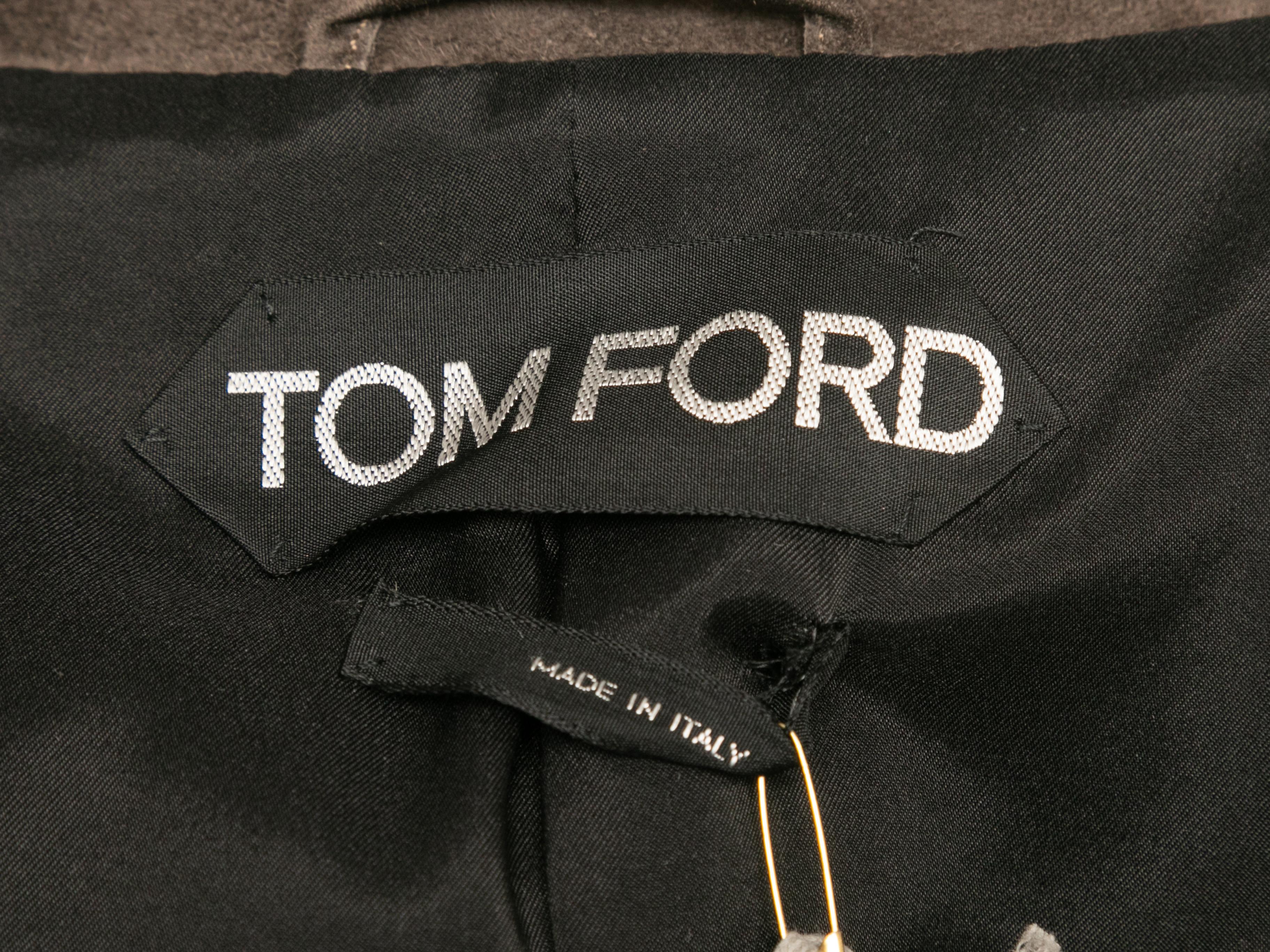 Women's Brown Tom Ford Suede Blazer Size IT 40