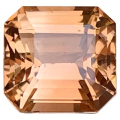 Topazio Marrone 9,46 Carati Taglio Smeraldo Gemma Naturale Sciolta per Anello o Gioielli