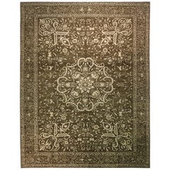 Tapis afghan de style transitionnel Brown