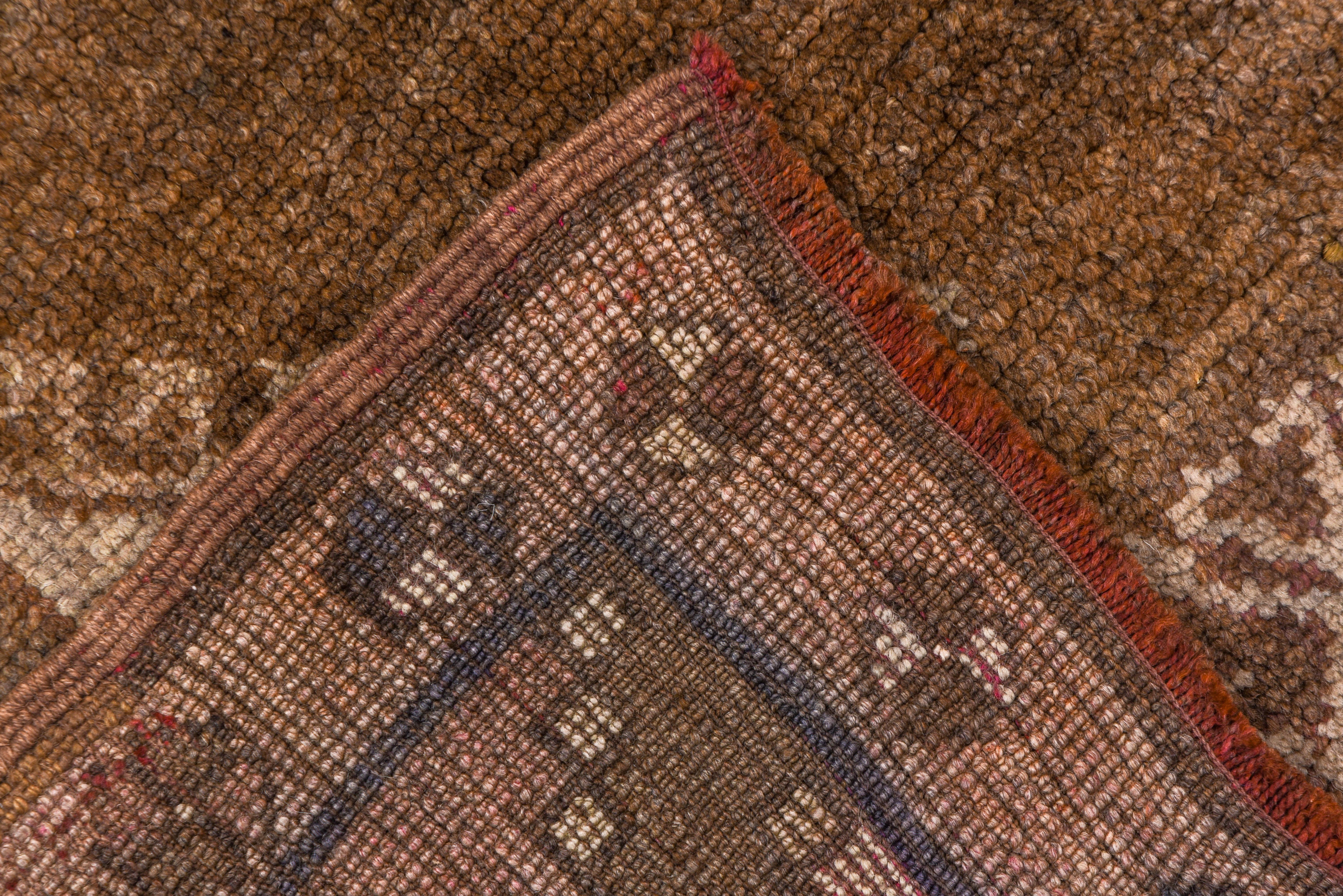20th Century Brown Turkish Kars Carpet, circa 1950s For Sale