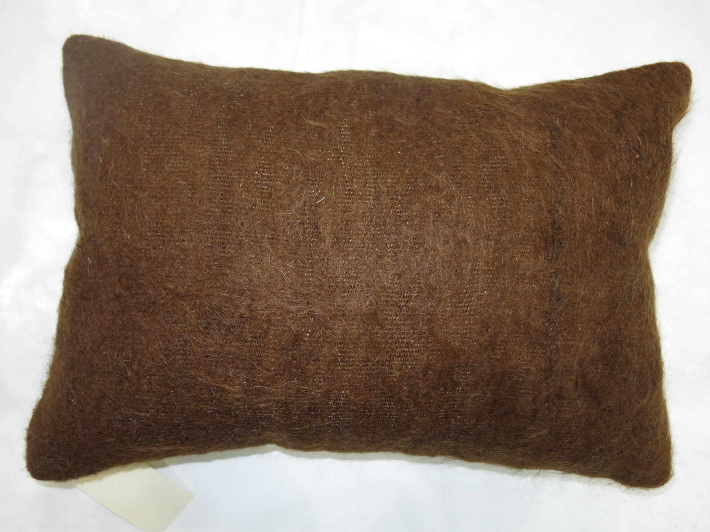 Türkisches Mohair-Lumbar-Teppich, Kissen (Moderne) im Angebot