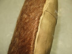 Brown Turkish Mohair Rug Pillow